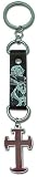 Trinity Blood Abel & Cross Metal Keychain