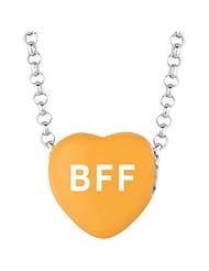 Sweethearts Enamel "BFF" Heart on 16" Necklace Pendant with Gift Box