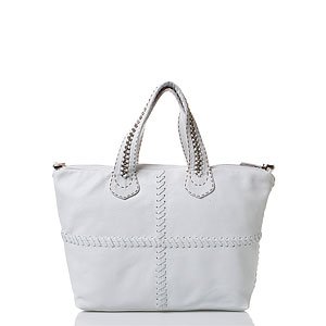 Carla Mancini Pebbled Leather Satchel