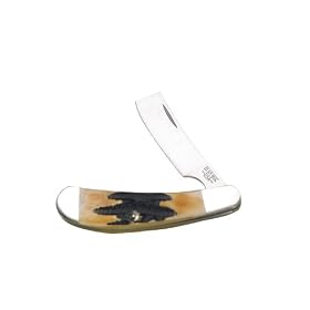 Bear & Son 598 3 Inch Genuine India Stag Bone 1 Blade Razor Knife