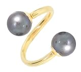 14 Gauge 5/8 - Peacock Pearl 14kt Yellow Gold Twister - 5mm