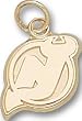 New Jersey Devils "Nj" Logo 3/8" Charm/Pendant -14K/10K, Stainless Steel or Gold Plated