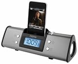iH16 Portable Alarm Clock Speaker for iPod, Gun Metal