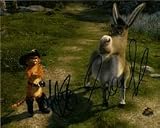 Signed Shrek (Eddie Murphy / Antonio Banderas) 8x10 By Eddie Murphy and Antonio Banderas Photo