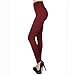 Fashion Stretchy Fleece Leggings Seamless Solid Colors TRENDS SNJ (High Waisted)