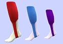 Baseball Stirrup in Mid-calf or 4" Ankle height, 3 Sizes, Solid Color