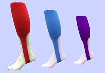 Baseball Stirrup in Mid-calf or 4" Ankle height, 3 Sizes, Solid Color