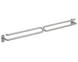 U形二段掛棒 300mm ｼﾙﾊﾞｰ塗装 ｼﾛｸﾏ