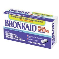 Bronkaid Dual Action Formula Coated Caplets - 60 ea (2 maximum per order) by 