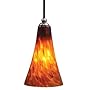 Milano Mini Umbra Glass Pendant in Satin Nickel
