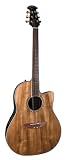 Ovation CC24-FKOA Celebrity Mid-Depth Acoustic-Electric Guitar Figured Koa