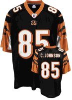Chad Johnson Black Reebok NFL Replica Cincinnati Bengals Jersey