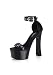 Women's 6 1/2 Inch Block Heel Sandal With Closed Heel And Eyelet Straps