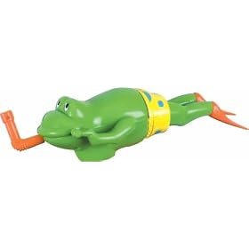 Pull string swimming Frog