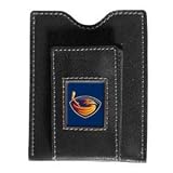 Atlanta Thrashers Black Leather Money Clip with Cardholder