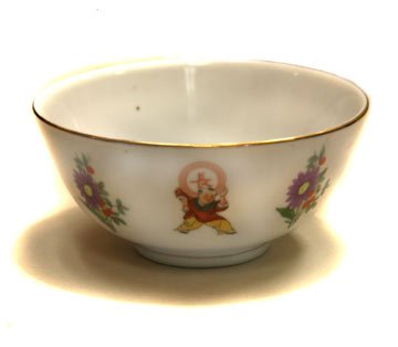 Traditional Chinese Porcelain Rice Bowls - children design, porcelain, set of 4
