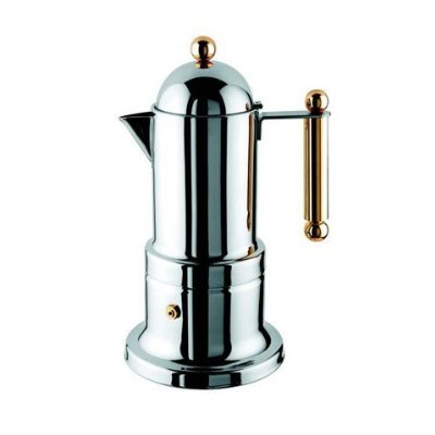 Stovetop Espresso Maker - Vev Vigano Kontessa Gold 2 cup size Stovetop Espresso Maker - Vev Vigano Kontessa Gold 2 cup size