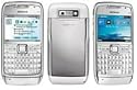 Nokia E71 white steel