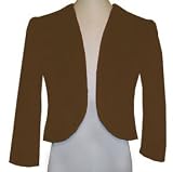 Chocolate Brown Minky Plush Fur Bolero 2T
