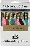 31kC1JHcEnL. SL160  DMC Embroidery Floss Pack 8.7 Yards Limited Edition 27/Pkg 117F25 NP27, 1 Item/Order