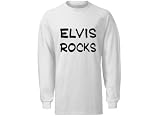 Elvis Rocks Adult Long Sleeve T-Shirt Various Colors