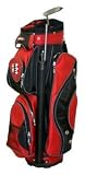 NV350 Cart Bag with 14 Way Full Length Divider System (Black/Red)