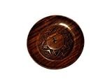 Wooden Large Round 5 Diameter Tibetan Holder S-43