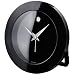 Movado Black Enameled Stainless Steel Travel Alarm Clock