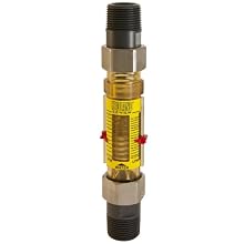 Hedland EZ-View Flowmeter, Polyphenylsulfone, For Use With Water, NPT Male