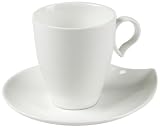 Mitis White Fine China 80ml Demitasse Cup & Saucer