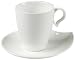 Mitis White Fine China 80ml Demitasse Cup & Saucer