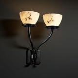 LumenAria Sonoma Two Light Wall Sconce Shade Option: Round Bowl, Metal Finish: Brushed Nickel