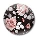 iPhone 6 Girl Case, Akna Retro Floral Series**[Girl Case]**[Slim Cover]**[Semi-soft Rubber Oil Coating]**[Vintage Flower Pattern] Back Case for iPhone 6 - 4.7” iPhone - [Berlin Black]