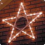 50 In/Outdoor Lighted Random Twinkling Christmas Star Decoration - Clear Lights