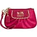 Coach Amanda Satin Wristlet in Magenta 42031