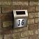 Solar powered house number light, contemporary, stylish, easy to fit.