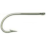 Mustad 34009 Classic O' Shaughnessy Stainless Steel Forged Large Ring Hook (100-Pack)