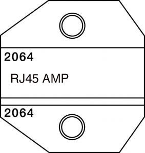 Paladin Tools - 2064 1300/8000 Series RJ45 AMP Die