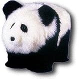 Product details for Chi-Chi the Panda Bear Lambswool Footstool