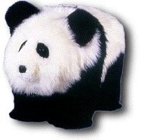 Kitchen: Chi Chi the Panda Bear Lambswool Footstool