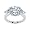 Gorgeous! Women's 14k White-gold 3-Stone 8 MM ( 2 3/4 CT TW ) Moissanite Engagement Ring