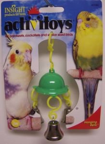 JW Pet Company Activitoy House Bells Bird Toy for Keets and Tiels Assorted Colors