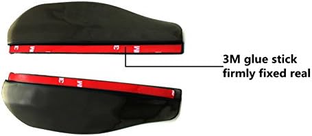 PsmGoods 2 Pack Car Truck Universal Rear View Side Mirror Rain Board Sun Visor Shade Shield