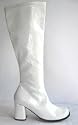 White Cheerleading Go-go Boots 60's 70's Shoes
