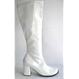White Cheerleading Go-go Boots 60's 70's Shoes