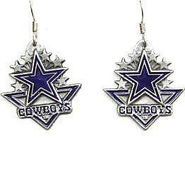 Dallas Cowboys Dangle Earrings - NFL Football Fan Shop Sports Team Merchandise