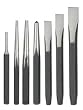 Westward 2AJB3 Punch And Chisel Set, 7 Pc