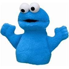 Childrens Toyshop  Toys : Sesame Street - Plush - Cookie Monster Finger Puppet by GUND