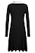 Meaneor Women's Long Sleeves Peter Pan Collar Flare Swing Dress