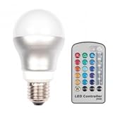 Farbwechsellampe mit IR-Fernbedienung; E27; 1-5 Watt, Neues Design, gleiche Qualit�t
